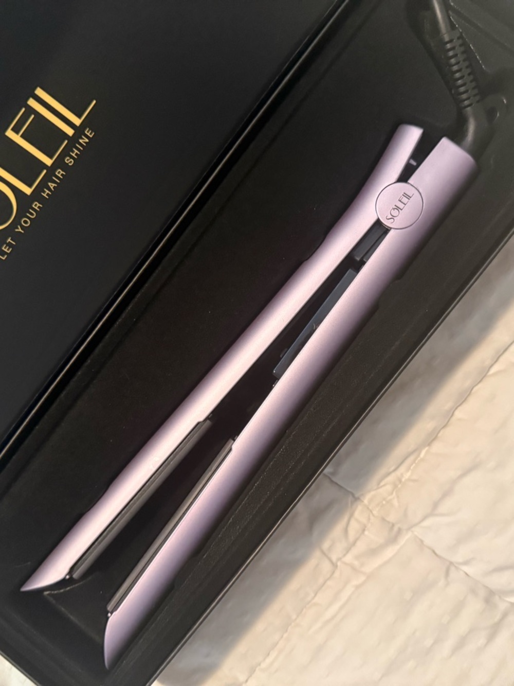 πNEWπ Soleil Lavender Ceramic Flat Iron - Sleek Styling Straightener - Picture 2 of 6